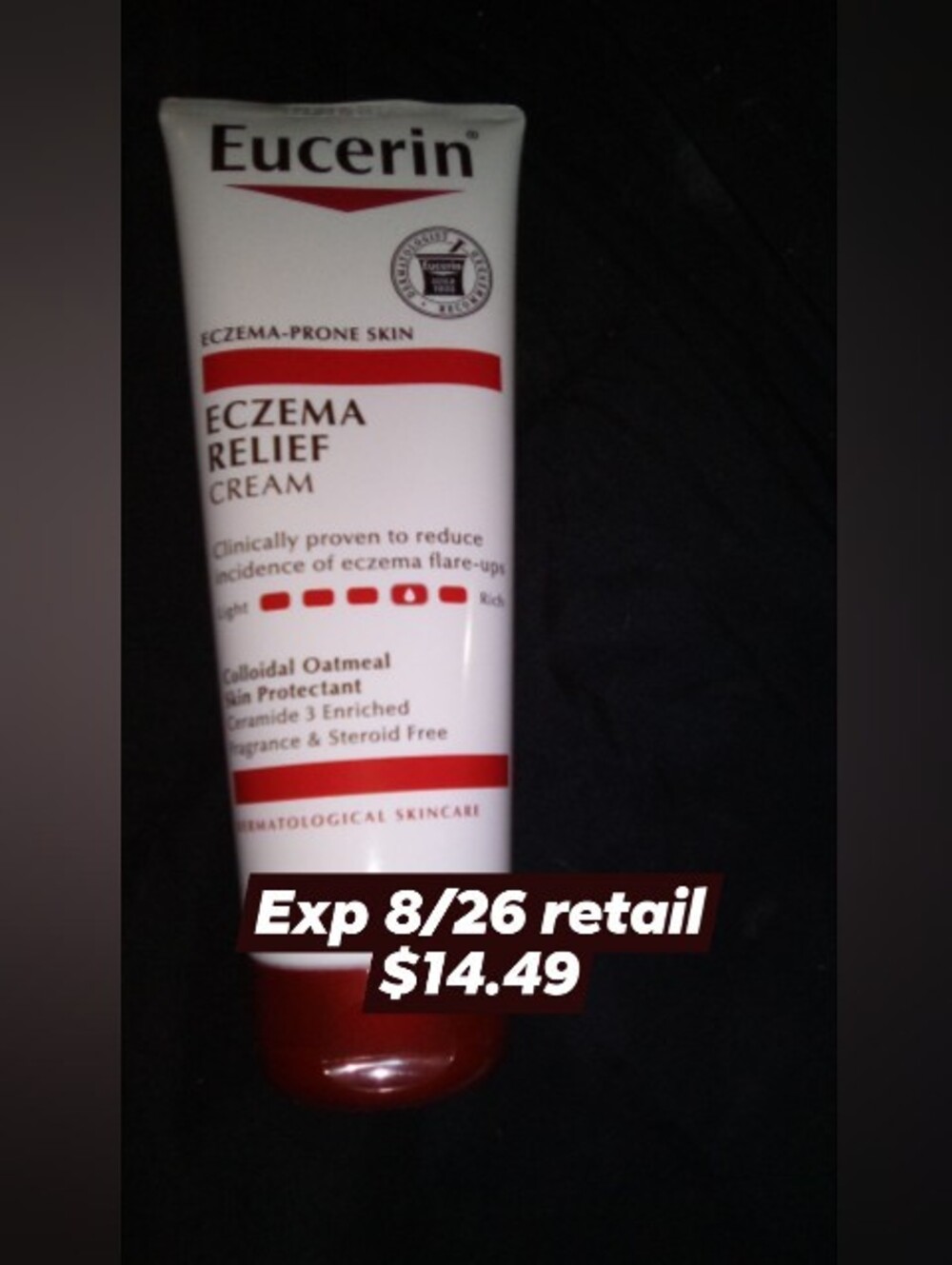 Eczema Relief Cream - White with Red Accents